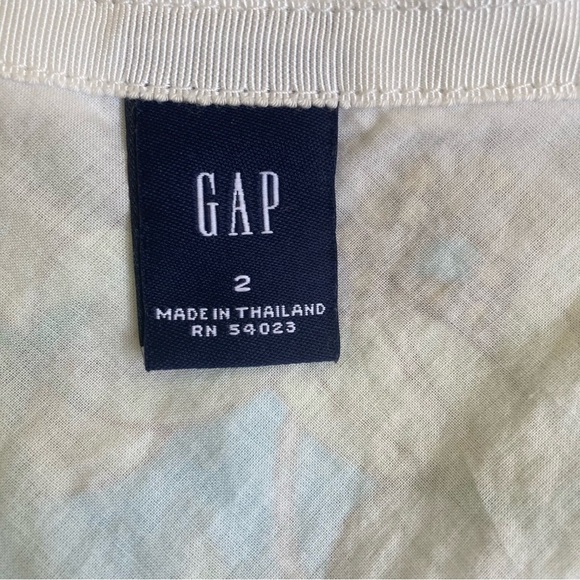 GAP Vintage Y2K Fairycore Knee Length A-line Skirt Seersucker Floral Print Sz 2 - Picture 9 of 11